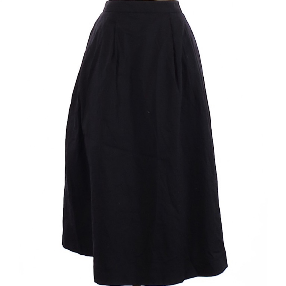 Black Mid Length Skirt